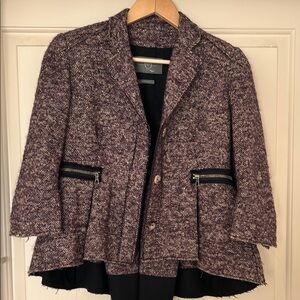 Alexander McQueen Purple tweed Jacket